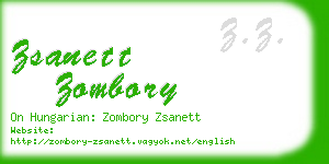 zsanett zombory business card